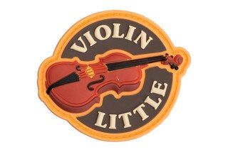 Violent Little Machine Shop Violin Little Morale Patch features a colorful design on PVC material